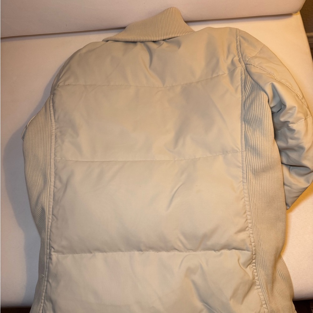 GAP Women's Light Beige Puffer Coat - Picture 5 of 5